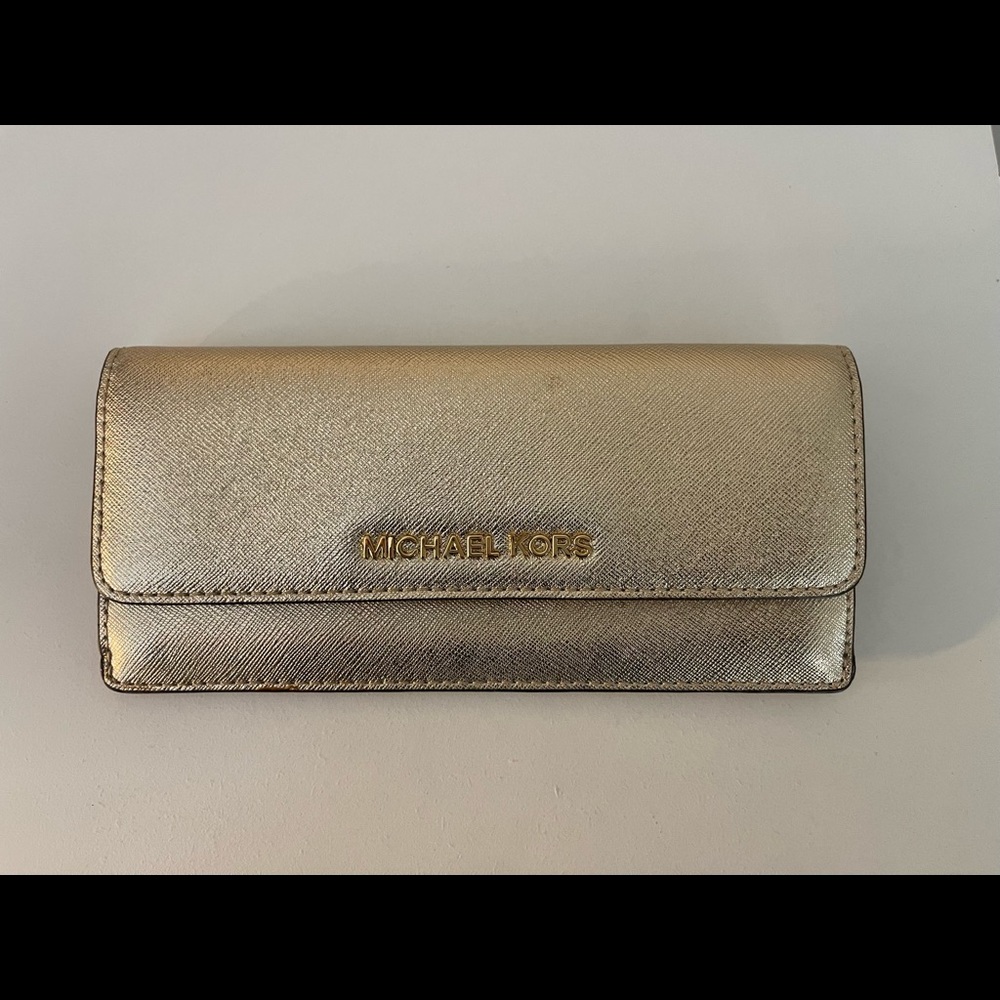 Michael Kors leather gold wallet